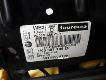 фото thumb №15, Сиденье правый перед vw golf v 3d серый хороший европа