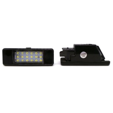 фото thumb №1, Peugeot 607 лампочки регистрации led 2x650lm 2szt