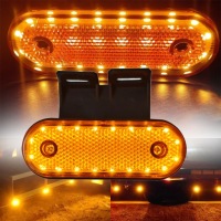 Набір 4x лампа габаритна помаранчева led діодна габаритні вогні 12v 24v Оригінал, фото thumb