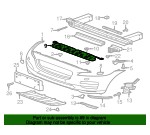 фото thumb №9, Nowe oryg. кронштейн кронштейн бампера jaguar f-pace x761 верхний перед
