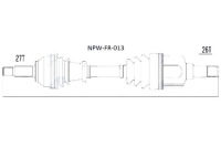 Nty npw-fr-013 wał приводной Цена, фото thumb