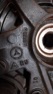 фото thumb №6, Поворотный кулак ступица правый задняя a1643501408 mercedes ml w164 gl x164 r w251