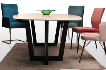 Stół LARGO blat w stylu marmuru 300 x 120 LAMINAM