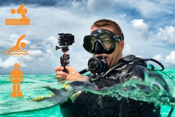 КАМЕРА 4K UHD КАМЕРА + ДИСТАНЦИОННЫЙ АВТОСПУСК ДЛЯ ВЕЛОСИПЕДА В ШЛЕМЕ ДЛЯ ВОДЫ В БАССЕЙНЕ