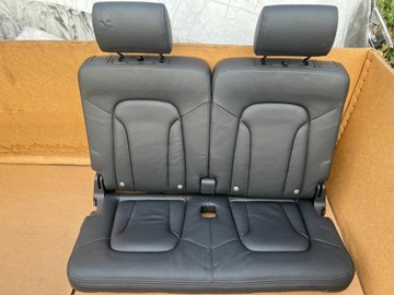 фото thumb №7, Audi q7 4l сидіння диван 3 третій ряд шкіра чорна