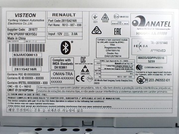 фото thumb №7, Радіо заводські оригінал рестайлінг 281154216r renault clio iv 19r