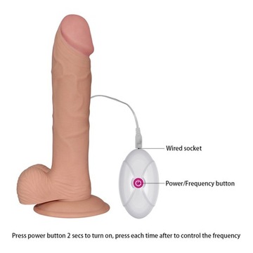 Дилдо-пенис с присоской и дистанционным управлением SIUSIAK VIBRATOR