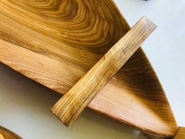 PATERA drewniana MISKA ŁÓDKA do podawania SUSHI 50