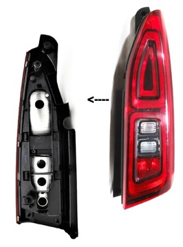 фото thumb №9, 2x лампа сплав задняя левая правая citroen berlingo iii opel combo 2018- крышка