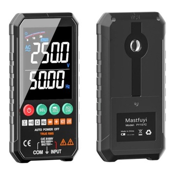 MASTFUYI Профессиональный высокоточный цифровой мультиметр 6000 отсчетов 1000 В переменного и постоянного тока