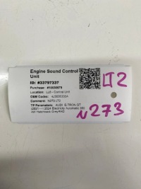 Модуль звуку двигуна audi 4j3035335a electric 350kw 2024 Київ, фото thumb