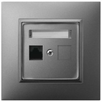 ИНТЕРНЕТ-РОЗЕТКА RJ45 СЕРАЯ OSPEL ARIA