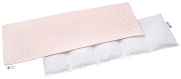 TERMOFOR Z PESTEK WIŚNI Z POKROWCEM WAFEL RÓŻOWY EKOLOGICZNY 20x60cm