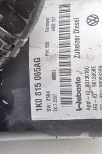 фото thumb №9, Volkswagen touran i 1.9 tdi вебасто подогреватель 1k0815065ag