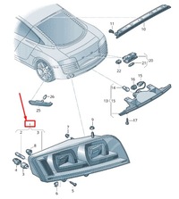 фото thumb №2, Audi r8 spyder 42 rear left задний фонарь 420945095h