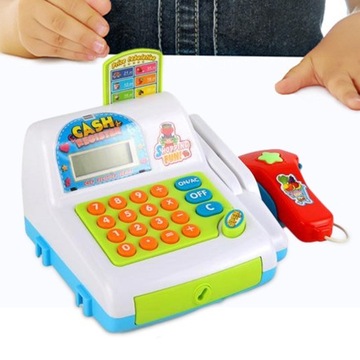 Supermarket Sklep Kasa Zabawki Kasa fiskalna Zabawki edukacyjne dla B