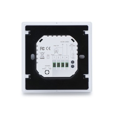 Wi-Fi КОМНАТНЫЙ ТЕРМОСТАТ TUYA LCD для газового котла KNOB 5A Белый