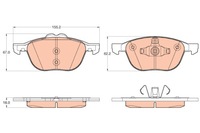 фото thumb №1, Trw gdb2043 набор тормозных колодок тормозных, тормоза дисковые