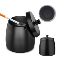 фото thumb №8, Закрывающая пепельница наружная чёрная na балкон сад ze сталь