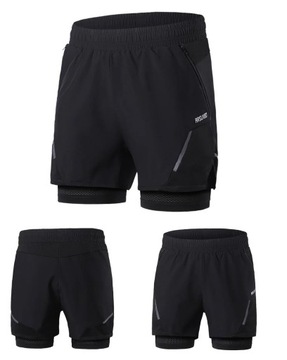 SPODENKI SPORTOWE DO BIEGANIA ARSUXEO NA ROWER SZORTY SIŁOWNIĘ r XL