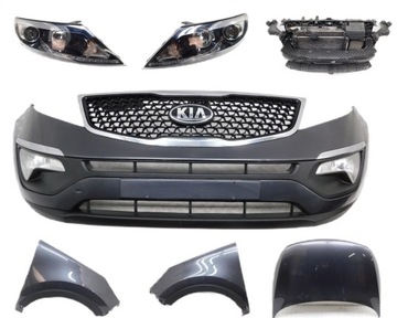 фото thumb №1, Бампер перед капот 2x крило лампа pas - kia sportage iii e5b 1.7 crdi