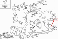 Купить Шланг топлива mercedes w202 оригинал a2024701164, фото thumb