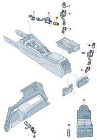 фото thumb №8, Nowa оригінальна заглушка решітка радіатора прикурювача audi