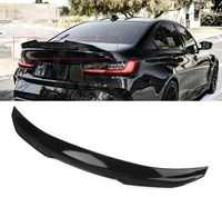 фото thumb №13, Спойлер крышки багажника зад bmw g20 спойлер спойлер накладка alam3 чёрный psm