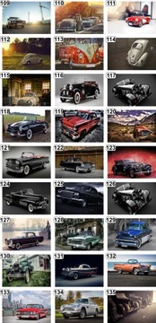 Плакаты с винтажными автомобилями Oldtimer - множество дизайнов, 100 см