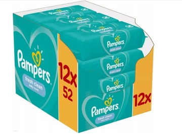 Салфетки Pampers Fresh Clean 12 x 52 = 624 шт.