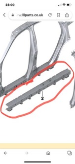 фото thumb №6, Усилитель перегородки порог bmw x6 g06 f96