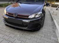 фото thumb №5, Накладка бампера спліттер vw golf 6 gti/gtd чорний блиск