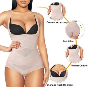 Gorset modelujący talię i stringi wyszczupla S-3XL