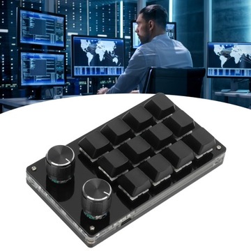 MINI PROGRAMOWALNA KLAWIATURA 12 KLAWISZE CZARN