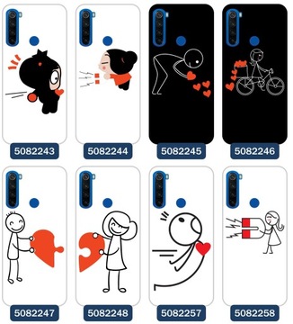 Etui do Xiaomi Redmi Note 8T Love serce dla par