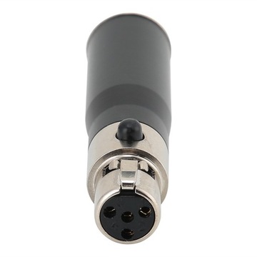 2шт мини-XLR 3-контактный штекер на мини-XLR 4-контактный женский корпус из цинкового сплава аудио ada