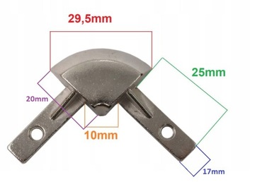 NAROŻNIK R RÓG MOCUJĄCY DO RAM ZATRZASKOWYCH Z PROFILEM 20mm 4 SZTUKI