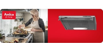 Okap podszafkowy Amica OSC6112I INOX 60 CM