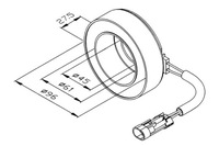 фото thumb №1, Катушка сцепления компрессор кондиционера sanden sd7v16