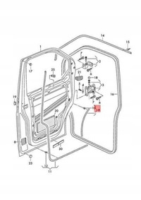 фото thumb №13, Прокладка дверь передних при nadkolu vw t5 7h0837565a левая