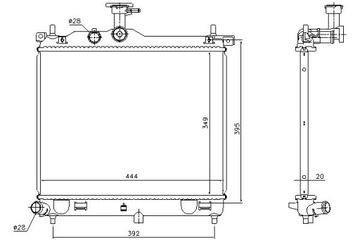 фото thumb №2, Nissens радіаторів двигуна hyundai i10 1.1/1.1d 01.