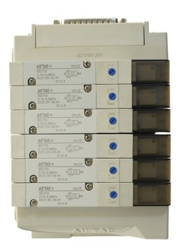 Wyspa 6 zaworowa MULTI-PIN AIRTAC seria 6D 5/2 - 24V DC