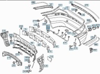 Бампер задні задній mercedes w203 sport купе 345 в Україні, фото thumb