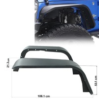 фото thumb №8, Jeep wrangler jk 2007-2018 2d расширители крыльев передних