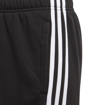 Шорты Adidas выше колена, хлопок, черные, размер 128.