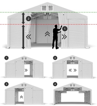 Палатка для мастерских 4х8м Construction DAS 620 SF
