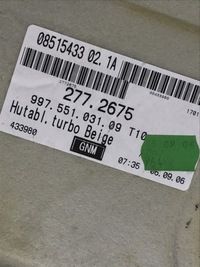 фото thumb №9, Porsche 911 997 coupe коврик задний стены полка