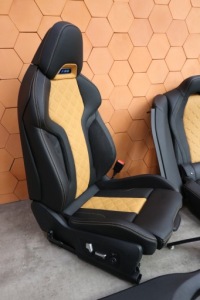 фото thumb №9, Bmw m8 f93 g16 салон сидіння заднє сидіння обшивки вентиляція підігрів midrand beż