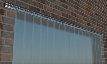Kurtyna paskowa 85x235 folia pas PCV grubość 2mm zasłona drzwiowa