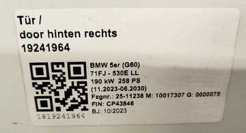 фото thumb №15, Bmw 5 g60 перед капот бампер лампы крылья pas переднее м-пакет a300